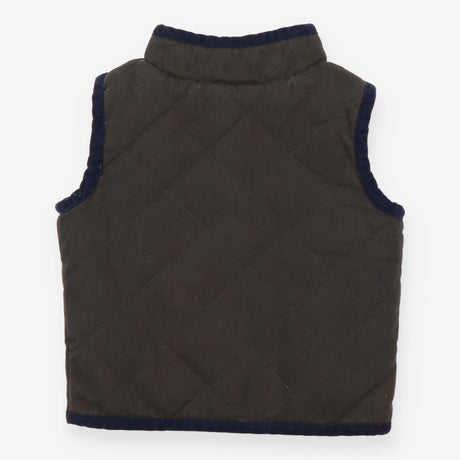 Gilet green with fleece lining