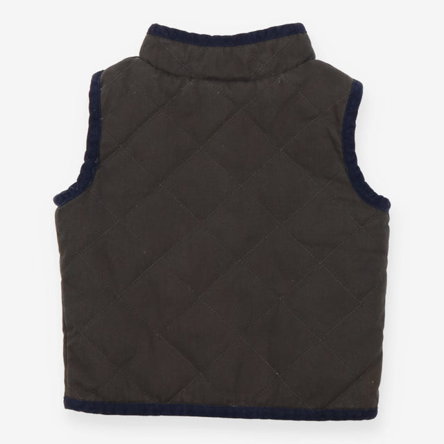 Gilet green with fleece lining