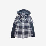 Grey and White Check Shacket