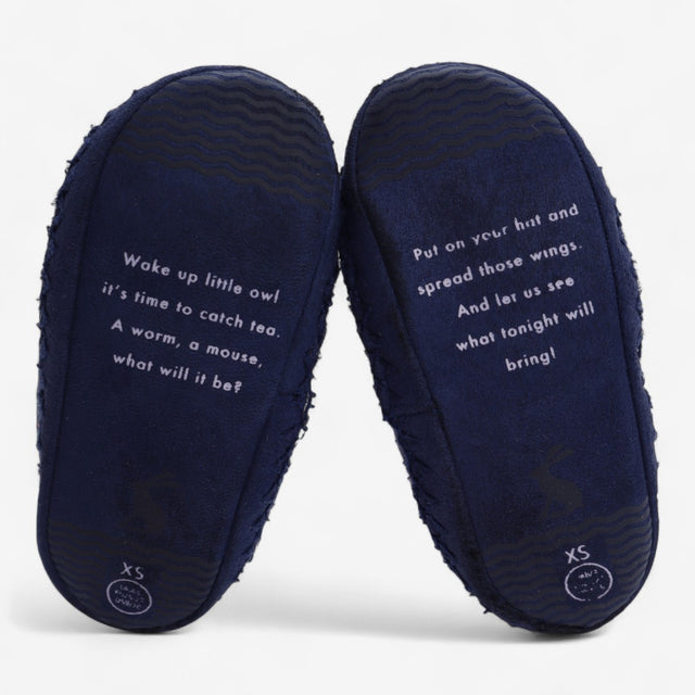 Navy Woodland Slipper Boots