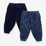 Cargo Legging Velour Blue 2-Pack