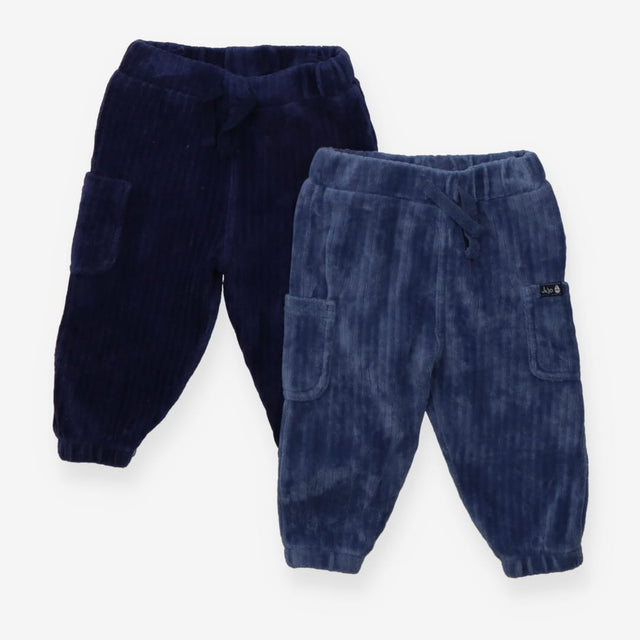 Cargo Legging Velour Blue 2-Pack