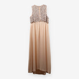 ASOS Embellished Top Cream and Pin Maxi Occasion d