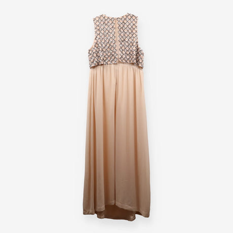 ASOS Embellished Top Cream and Pin Maxi Occasion d