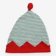 Hat - Elf - Green Stripe & Red Trim