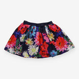 Skirt navy flowers