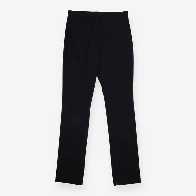 Trousers Black Slim Leg Tailored Zip Hem Smart