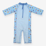 Sunsuit light blue sailing seagull