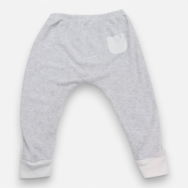 Joggers White and Grey with a Pocket