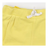 Adjustable Short Yellow with Decorative white stri