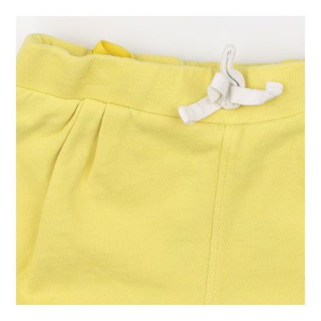 Adjustable Short Yellow with Decorative white stri