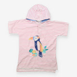 Cover up towelling pink stripe toucan