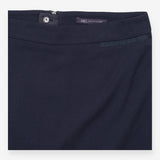 Pencil Skirt Navy Tailored Knee Length Back Split