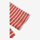 T-shirt long sleeve orange with white stripes
