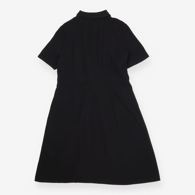 Dress black collared