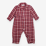 Sleepsuit Red, White and Blue Check