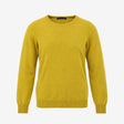 Jumper Pure Cashmere Crew Neck Knit Chartreuse Yel