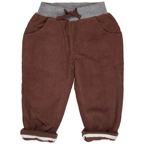 Lined cord trousers, nutmeg,