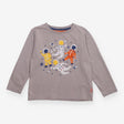 Tee LS grey spacemen