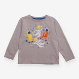Tee LS grey spacemen