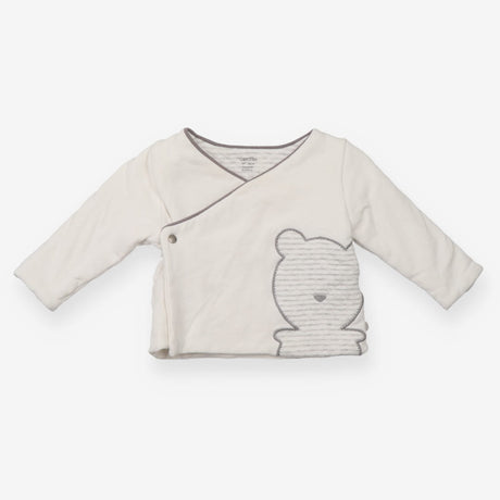 Jacket white grey bear