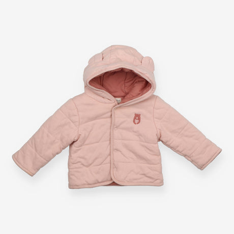 Jacket pink padded hood