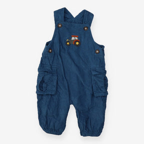 Blue Cord Tractor Dungarees
