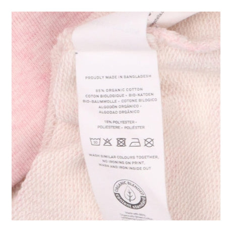Pink marl jersey crew neck strong girls club sweat
