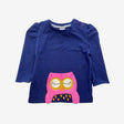 Pink fluffy owl tee