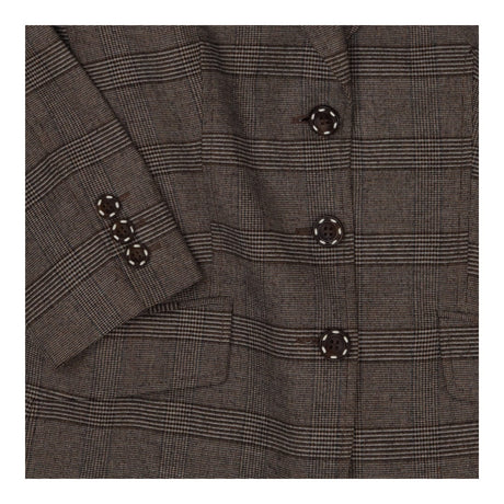 Joseph Prince of Wales Wool Blazer – Brown Heritag