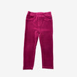 Pink Velvet Ribbed Leggings