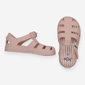 Dusty Pink Velcro Sandals