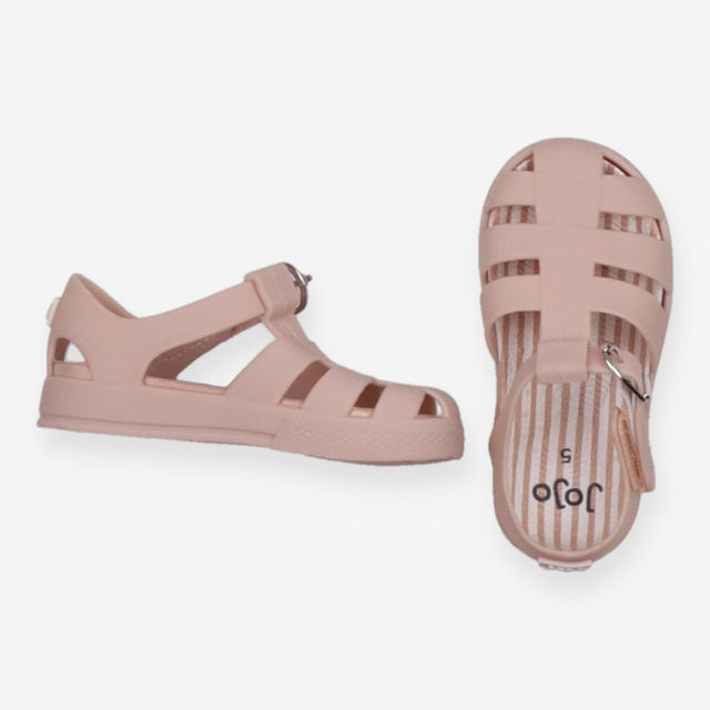 Dusty Pink Velcro Sandals