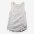 White Cotton Sleeveless Blouse Broderie Lace Boho 