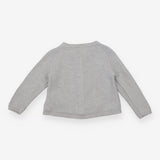 Grey Buzzing Bee Knit Cardigan