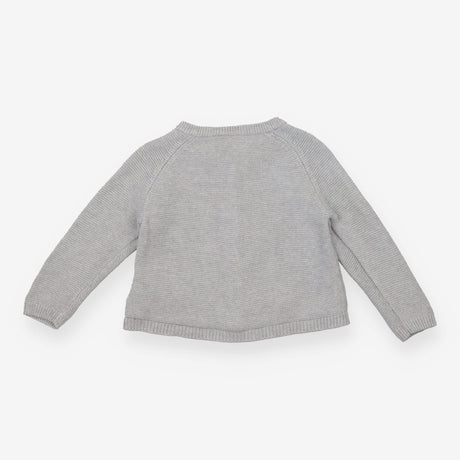 Grey Buzzing Bee Knit Cardigan