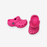 Crocs neon pink