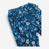 Blue Floral Cord Trousers