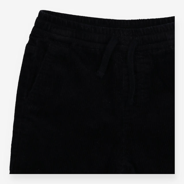 Trousers Cord Black with Pullstring