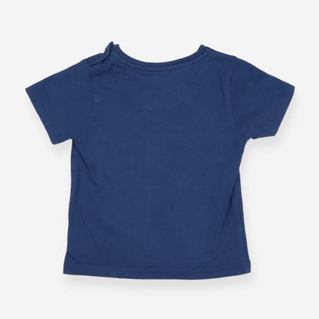 Tee SS blue dogs in spotty sweaters