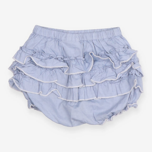 Blue Bloomer Shorts with Frills
