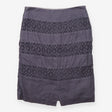 Skirt A Line Lace Insert Knee Length