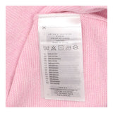 Sweater Pink Melange Cotton Boat Neck Buttons