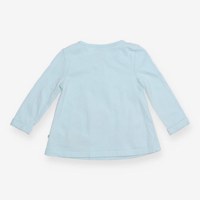 Blue Bumble Bee and Flower Long Sleeve