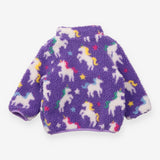 Purple Unicorn Borg Fleece Jacket