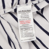 Navy Striped maternity vest top with built in bra