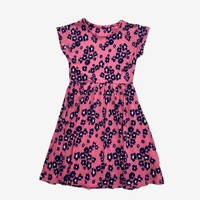 Pink and Purple short sleeve Jersey Dress