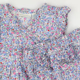 Dress Short Sleeve Ditsy Floral cross over pants