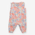 Romper orange and blue leaf