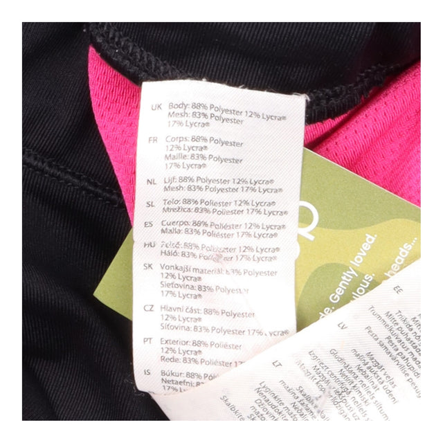 Running Leggings Black Pink Capri Performance